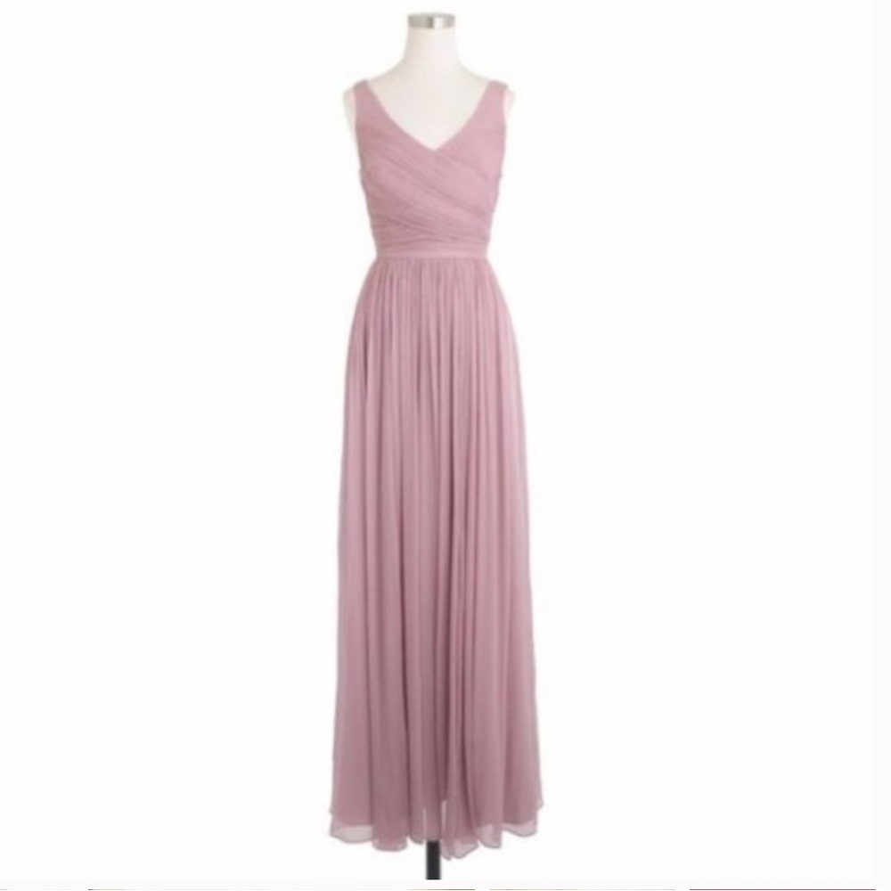 J. Crew floor length dress - “dusty thistle” color in size 6P